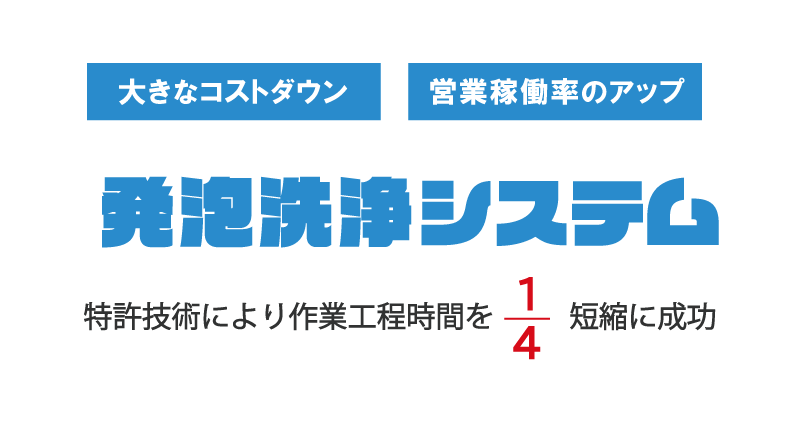 発砲洗浄システム